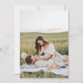 Invitation Monographie de photo romantique moderne Mariage su (Dos)