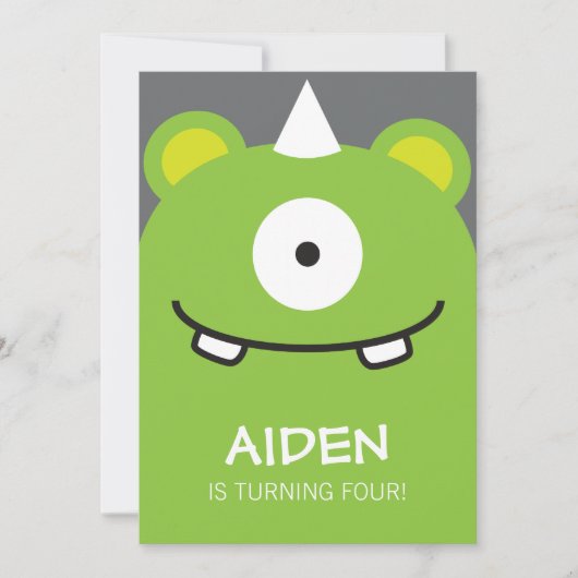 Invitation Monster (Devant)