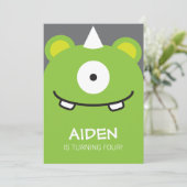 Invitation Monster (Debout devant)