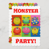 Invitation Monster (Devant / Derrière)
