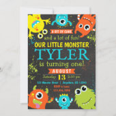 Invitation Monster 1er Anniversaire (Devant)