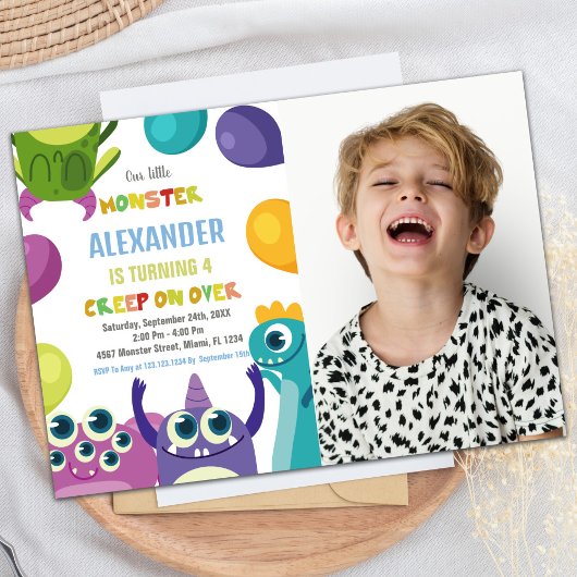 Invitation Monster Anniversaire Invitations, Monstres photo