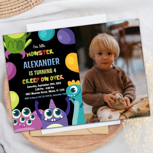 Invitation Monster Anniversaire Invitations, Monstres photo