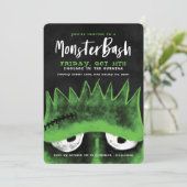 Invitation Monster Bash | Éffrayant Frankenstein Halloween Pa (Debout devant)