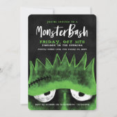 Invitation Monster Bash | Éffrayant Frankenstein Halloween Pa (Devant)