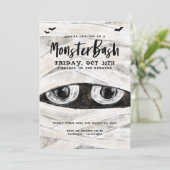 Invitation Monster Bash Éffrayant Wrapmy Maman Halloween Part (Debout devant)