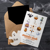 Invitation Monster Bash Modern Halloween Costume Party
