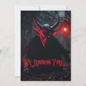 Invitation Monster Bash Red Eyed Crawling Devil Halloween (Devant)