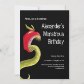 Invitation Monster Boys fête d'anniversaire (Devant)