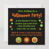 Invitation Monster Halloween (Dos)