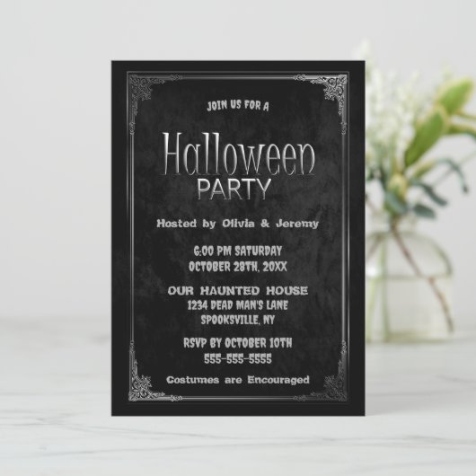 Invitation Monster Halloween (Debout devant)