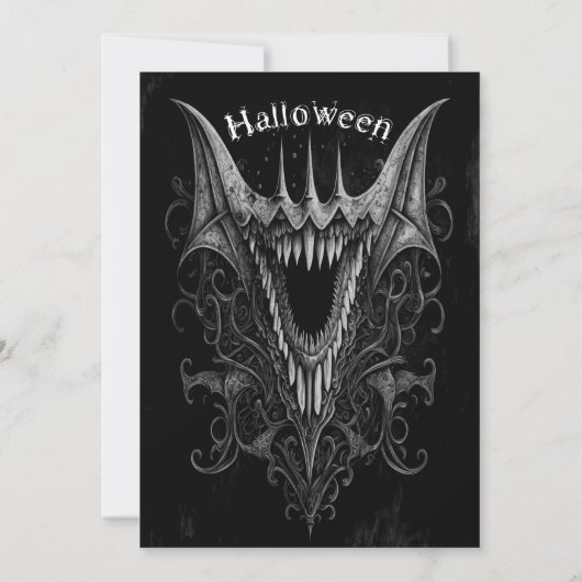 Invitation Monster Halloween (Dos)