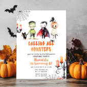 Invitation Monster Halloween Costume fête garçon anniversaire