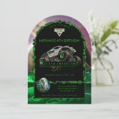 Invitation Monster Jam - Anniversaire Invasion Alien (Debout devant)