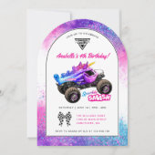 Invitation Monster Jam - Anniversaire Sparkle Smash (Devant)