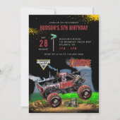 Invitation Monster Jam - Anniversaire Zombie (Devant)