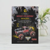 Invitation Monster Jam - Anniversaire Zombie (Debout devant)
