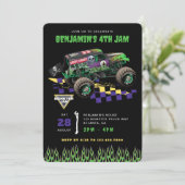 Invitation Monster Jam - Grave Digger Birthday (Debout devant)
