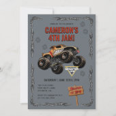 Invitation Monster Jam - Monster Mutt Anniversaire (Devant)