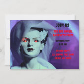 Invitation Monster Purple Bride Frankenstein (Devant)
