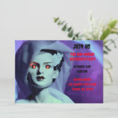 Invitation Monster Purple Bride Frankenstein (Debout devant)