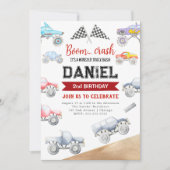 Invitation Monster Truck 2e anniversaire (Devant)