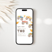 Invitation Monster Truck 2e anniversaire | Camions