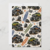 Invitation Monster Truck 4th Boys Birthday (Dos)