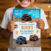 Invitation Monster Truck Anniversaire Bash