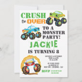 Invitation Monster Truck Anniversaire de enfant Party (Devant)