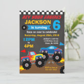 Invitation Monster Truck Birthday Bash (Debout devant)