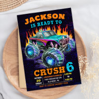 Monster Truck Boy 6e fête d'anniversaire
