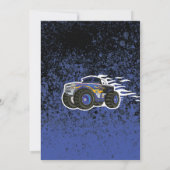 Invitation Monster Truck Boy Blue (Dos)