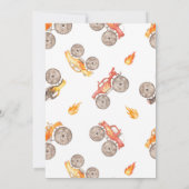 Invitation Monster Truck Boy Fabriqué quatre vitesses 4e anni (Dos)