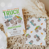 Invitation Monster Truck Boy fête d'anniversaire