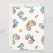 Invitation Monster Truck Boy fête d'anniversaire (Dos)