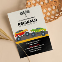 Monster Truck Boy Racing Anniversaire Jam