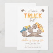 Invitation Monster Truck | Camions (Devant / Derrière)