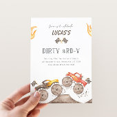 Invitation Monster Truck Dirty 3RD-Y 3rd Birthday Party