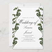 Invitation Monstera Adansonii Mariage botanique tropical (Devant)