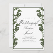 Invitation Monstera Adansonii Mariage botanique tropical (Devant)