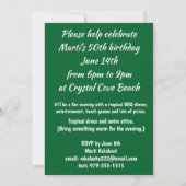 Invitation Monstera Feuilles, Limahuli Gardens, Kauai, Hawaii (Dos)