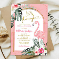 Monstera Rose Tropical Flamingo Enterrement de Vie