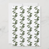 Invitation Monstera Tropical Cheese Vine Kraft Mariage (Dos)