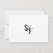 Invitation Monstera Tropical Faux Splash Or RSVP (Dos)