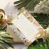 Invitation Monstère d'or doré de mariage de destination forme