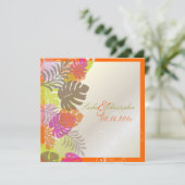 Invitation Monstère Pix-Dezines, Foliage Tropical+Fils (Debout devant)