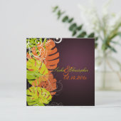 Invitation Monstère Pix-Dezines, Foliage Tropical + Fils (Debout devant)