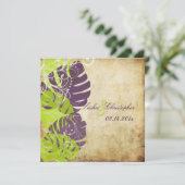 Invitation Monstère Pix-Dezines, Foliage Tropical + Fils (Debout devant)