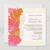 Invitation Monstère PixDezines, film tropical (Dos)